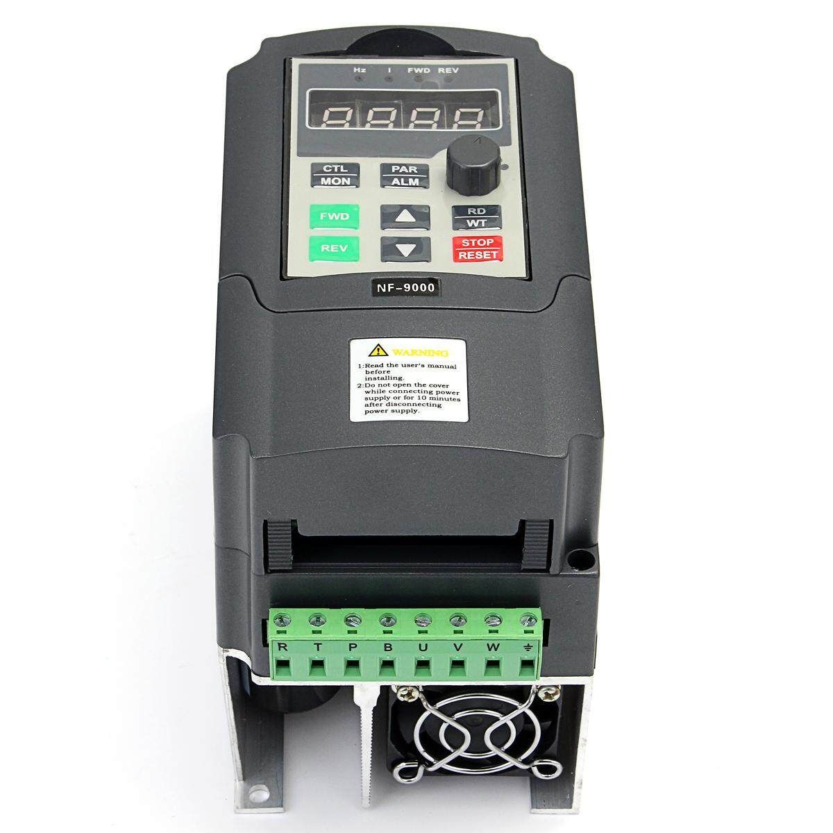 220V 2HP 1.5KW Single Phase To 3 Phase Output Frequency Converter VFD VSD