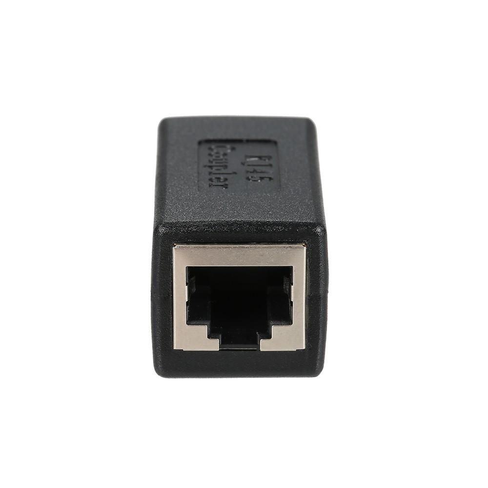RJ45 Coupler In-Line Coupler CAT 5/CAT 6/CAT 7 LAN Ethernet Cable Extender Adapter Connector Female to Female Straight Modular Plug