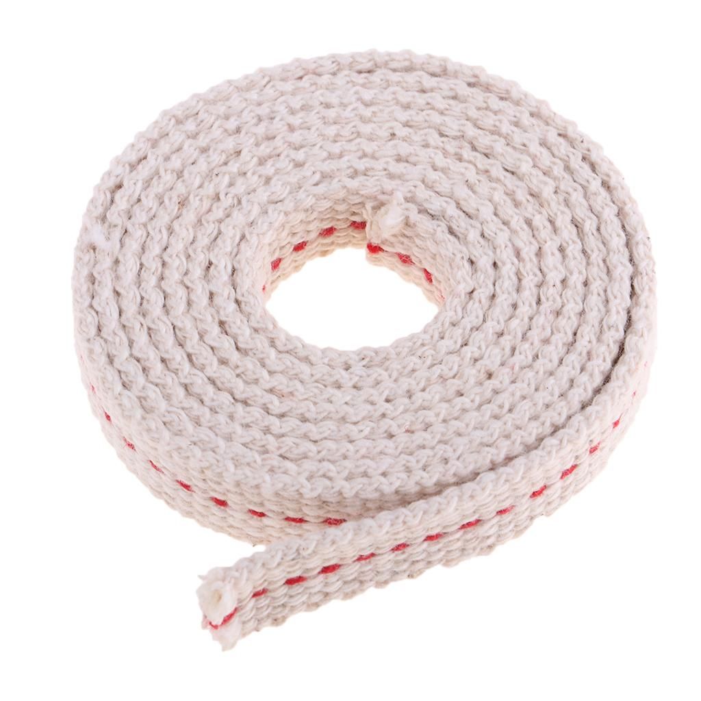 Cotton Flat   Round   1m Roll For Paraffin Oil Or  Flat Wick