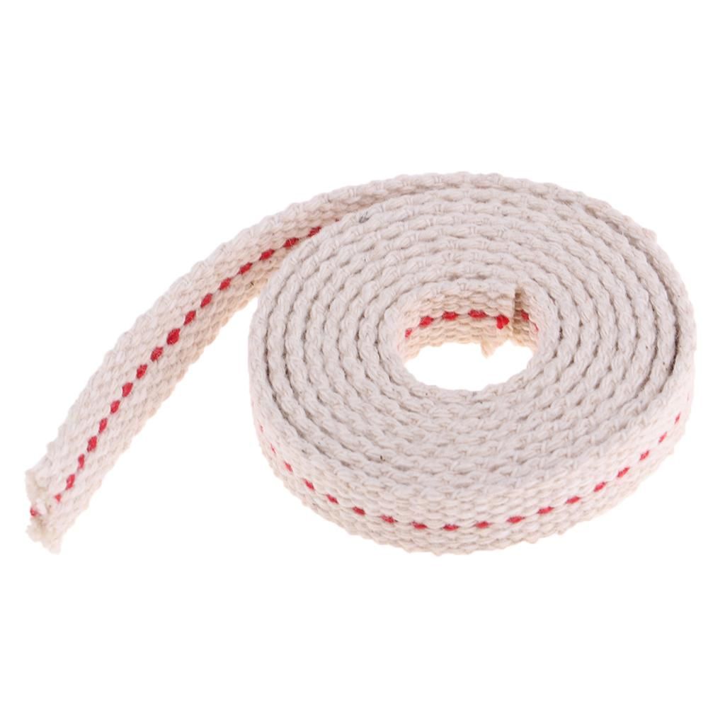 Cotton Flat   Round   1m Roll For Paraffin Oil Or  Flat Wick
