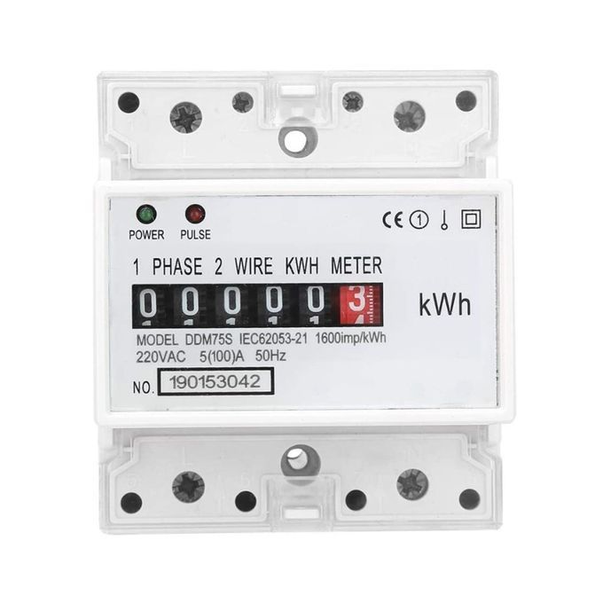 DDM75S 220V AC Single-phase 4P Meter Energy Counter-5#