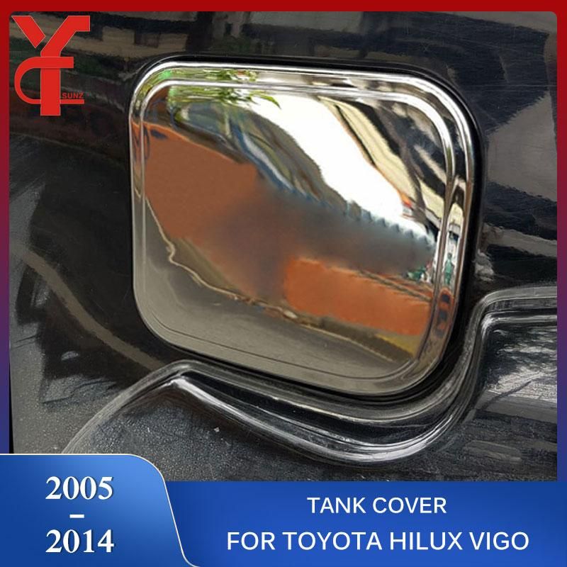 ABS  Tank Cap Cover For Toyota Hilux Vigo 2005 2006 2007 2008 2009 2010 2011 2012 2013 2014 Double Cabin Car Accessories