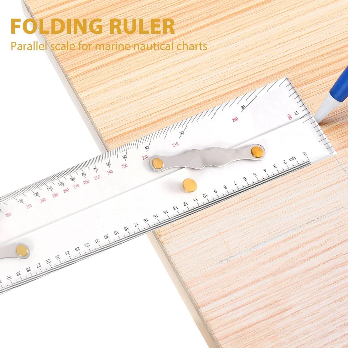 Marine Ruler Parallel Ruler Nautical Charts Parallel Ruler Mapping Points to Pull Parallel Ruler 450MM