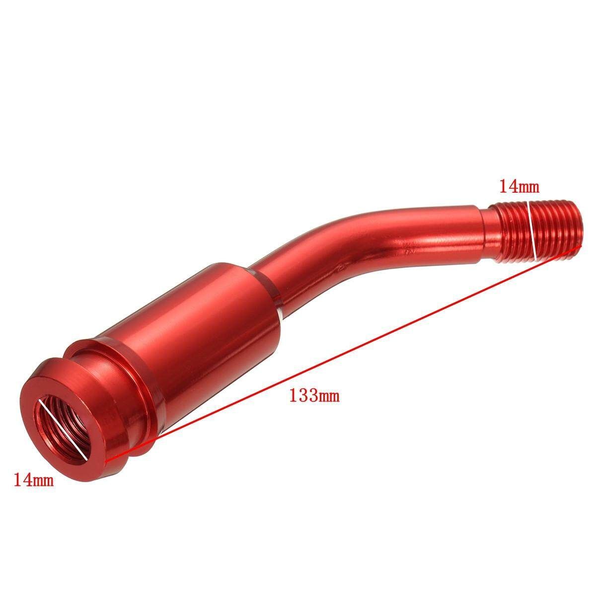 Angled Gear Stick Extension Knob Shifter Lever Extender For VW T4 Red Red (red)