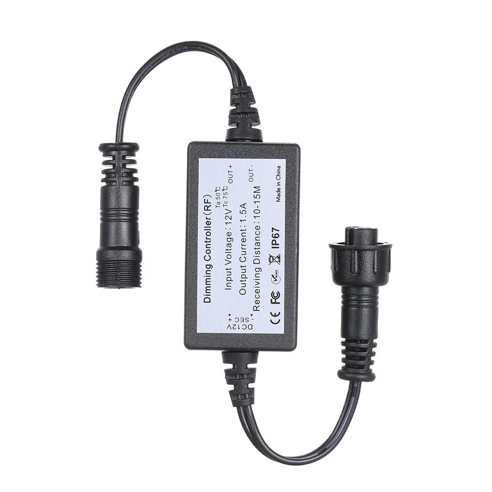 Tomshine DC12V 15W(Max.) Dimmer Modulator Kit  with Remote Control Controller IP67 Water Resistance Portable for Brightness Adjustable Dimmable Deck Light