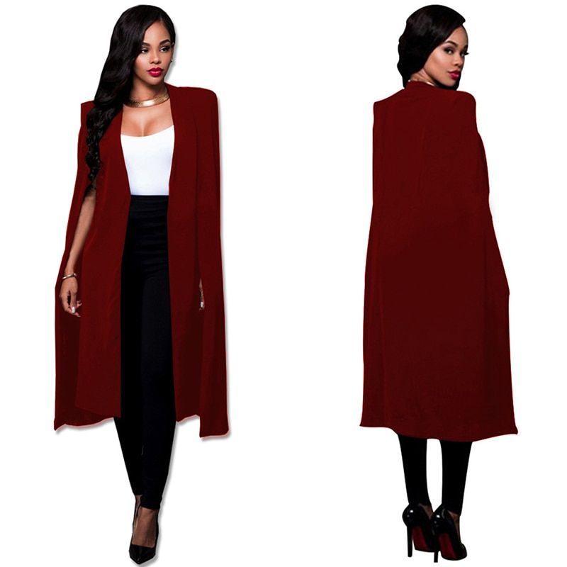 Autumn Simple Classic New Fashion Mid Long Women's Office Coat Ladies Outwear Loose Clothing Female Windbreaker Trench