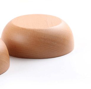 Wooden Salad Bowl Large Round Wood Salad Soup Dining Bowl Plates Premium Wood Kitchen Utensils Set Natural HandMade