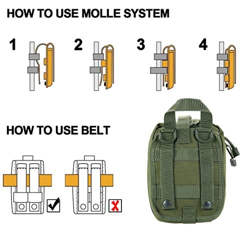 Tactical MOLLE RipAway EMT Medical First Aid IFAK Lifesaving