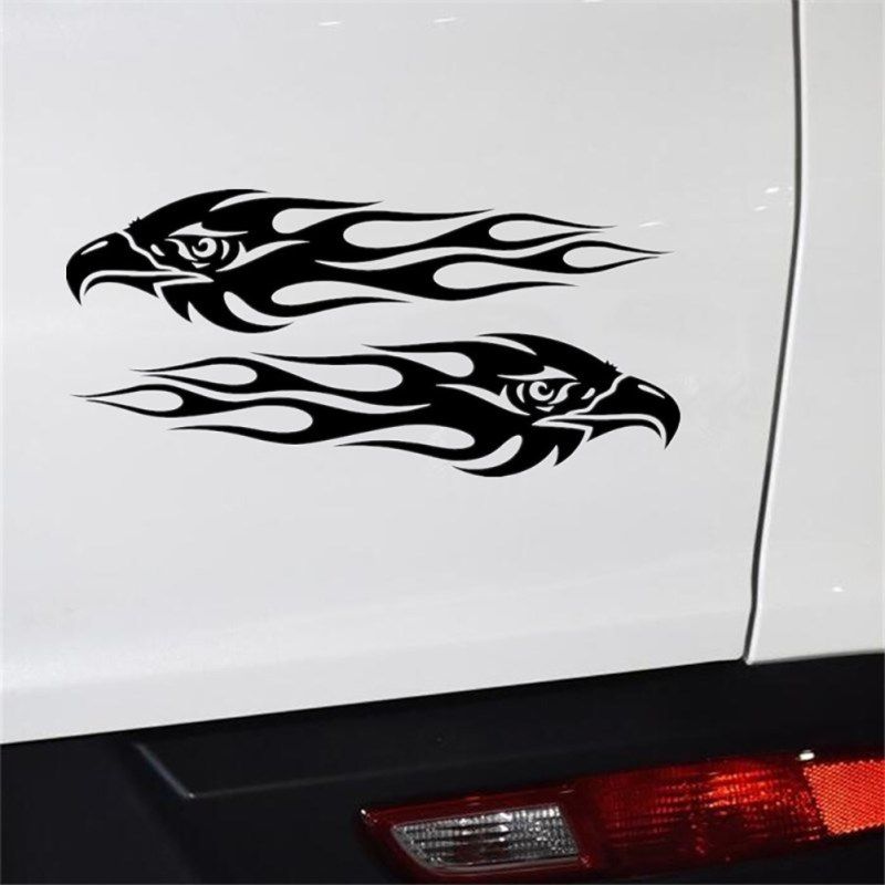 1 Pair Eagle Eye Auto Car Styling Sticker Vehicle Body-Black