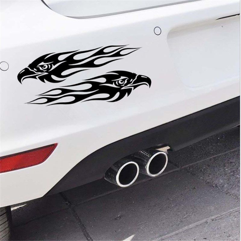 1 Pair Eagle Eye Auto Car Styling Sticker Vehicle Body-Black