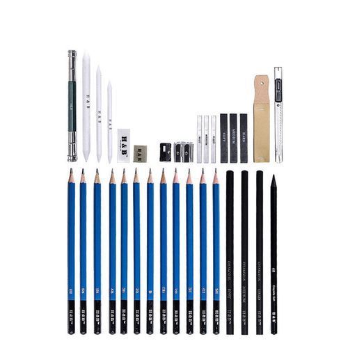 Professional Sketching Drawing Pencils Kit Set Art Tool