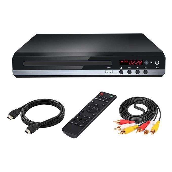 DVD Player UHD 1080P 5.1 Stereo Sound HDMI & AV Output For Home Study