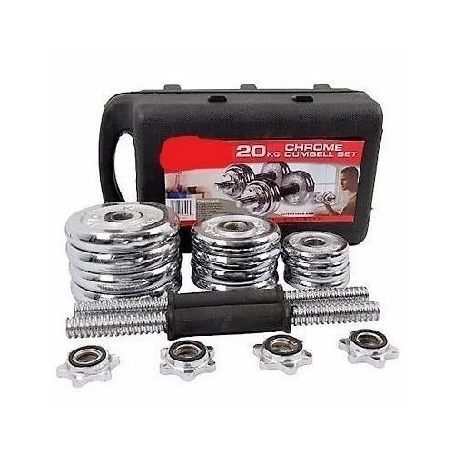 20kg Adjustable Dumbell Set With Case Bodyfit