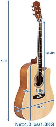 Acoustic - Electric Guitar 40Inch Big Size With Bag