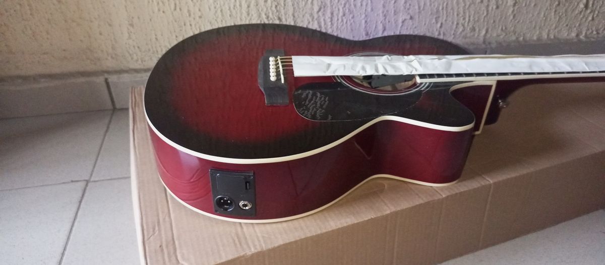 39" Inches Semi Acoustic Electric Guitar With Bag And Strap
