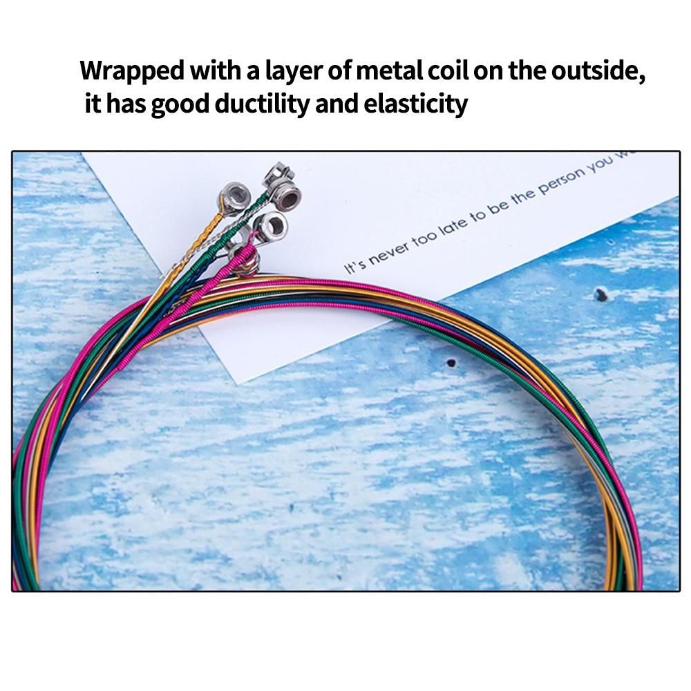6Pcs/Set Acoustic Guitar String Replacement Steel String