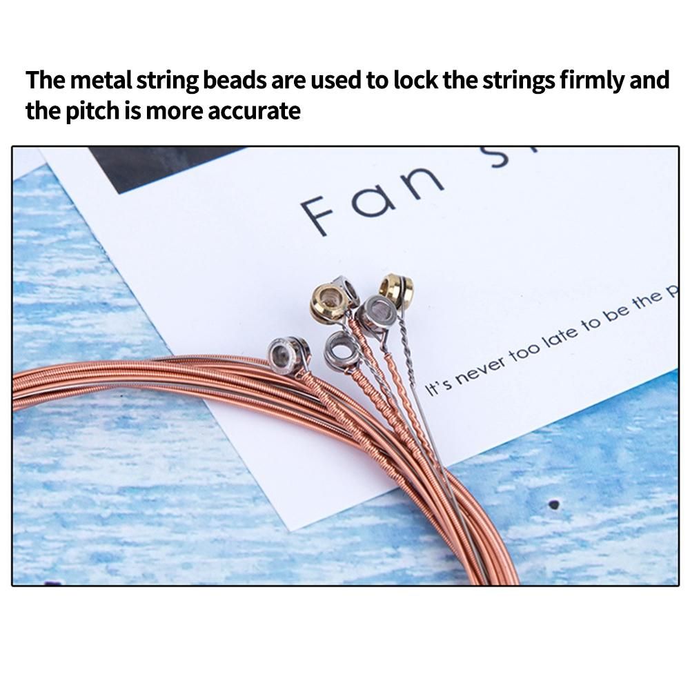 6Pcs/Set Acoustic Guitar String Replacement Steel String
