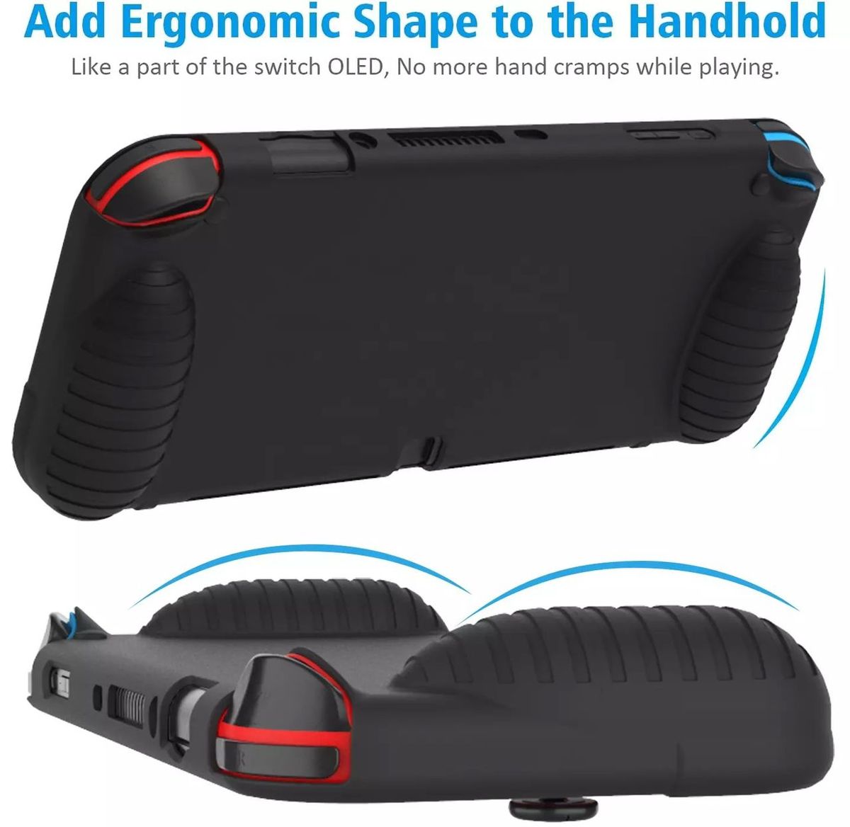 Protective Silicone Case For Nintendo Switch Oled - Ergonomic Grip Handhold