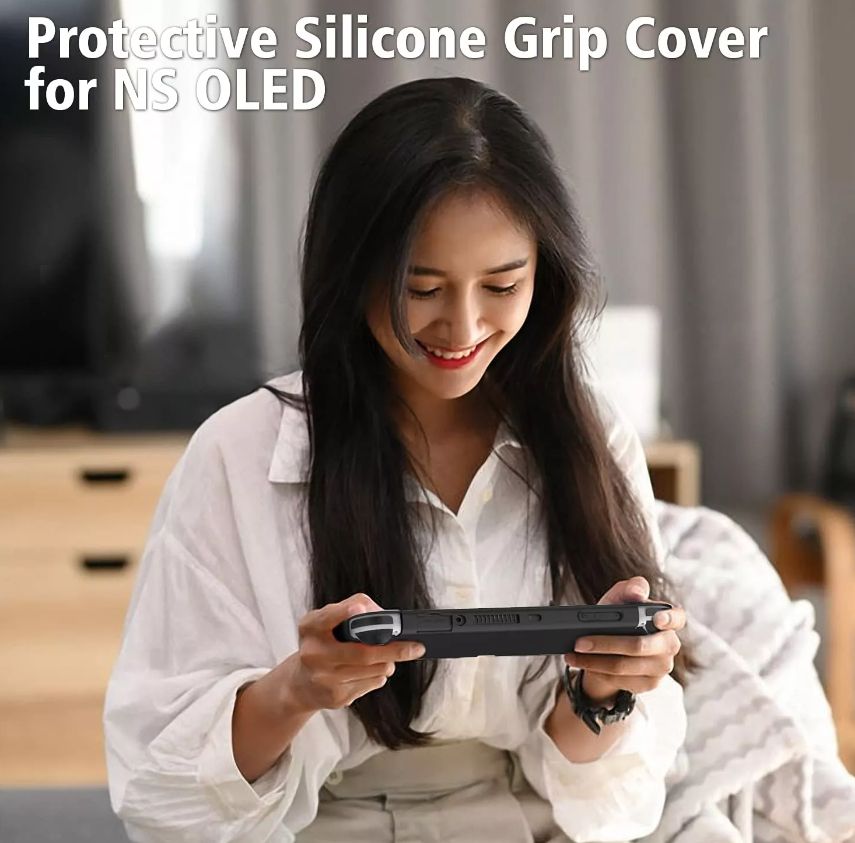 Protective Silicone Case For Nintendo Switch Oled - Ergonomic Grip Handhold