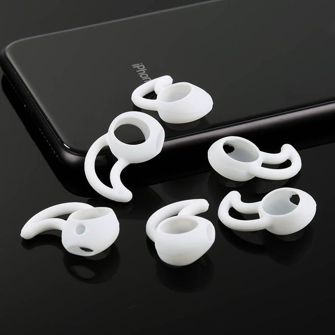 Fuan Silicone Case Replacement For Earbuds Duszake Ear Hook For Air Cover Case For Earbuds Pods Ear Tips For EarPods (White) CHSMALL