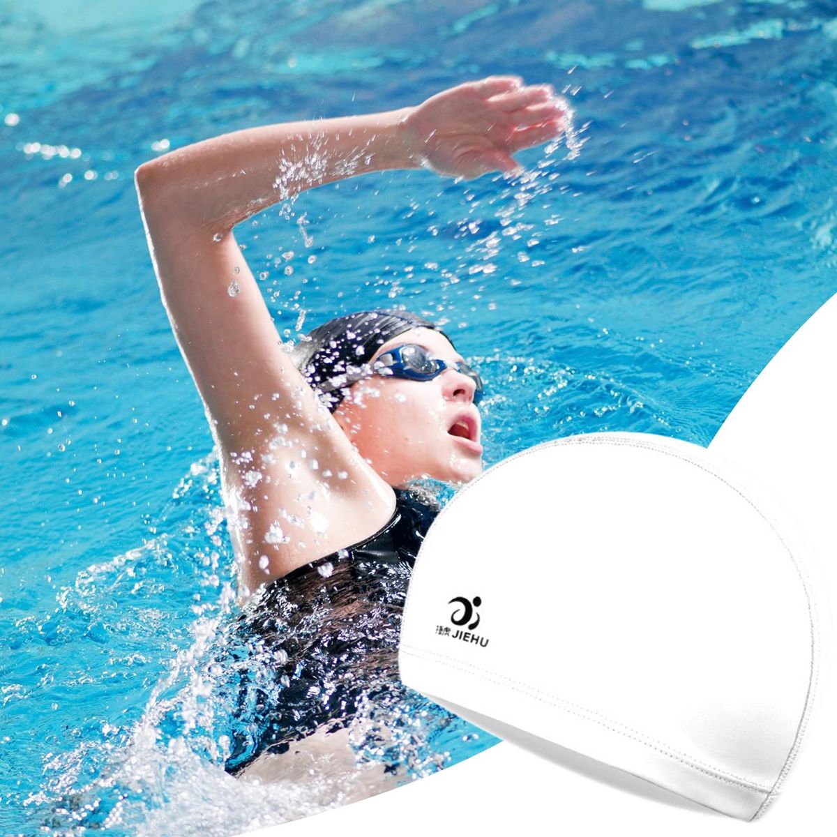 Water Diving Hat Men Women Adults Water Diving Hat White