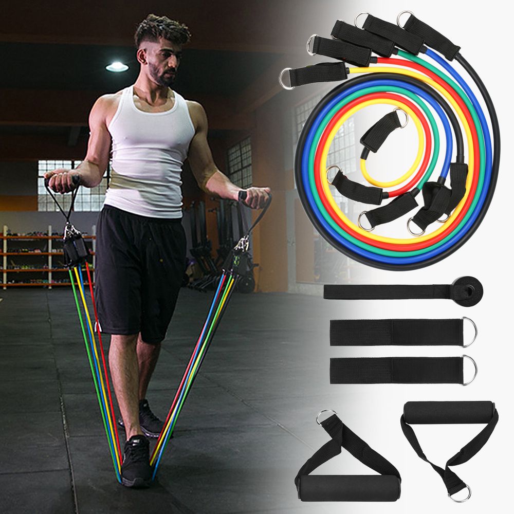 13Pcs Resistant Band Set Exercise Workout Fitness