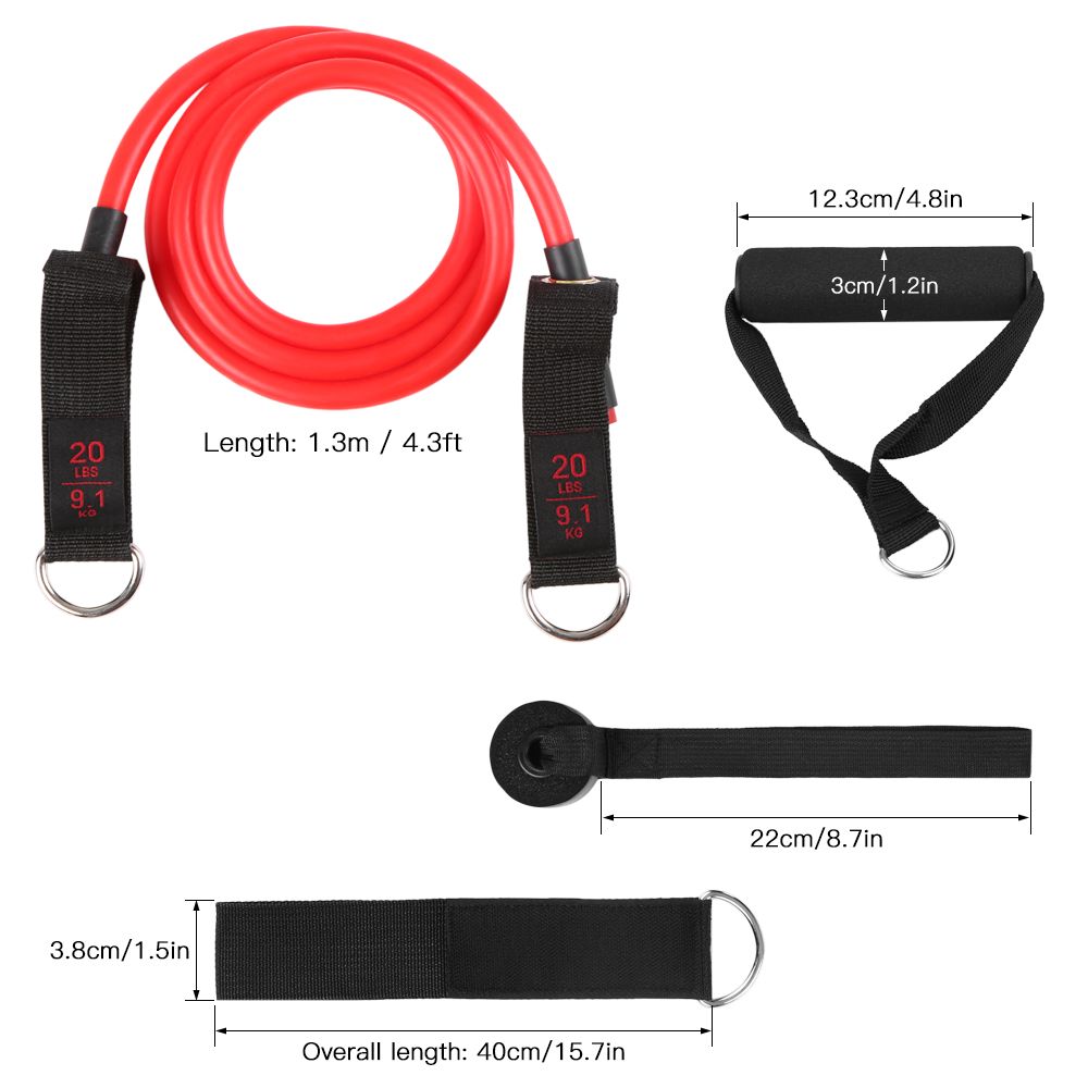 13Pcs Resistant Band Set Exercise Workout Fitness