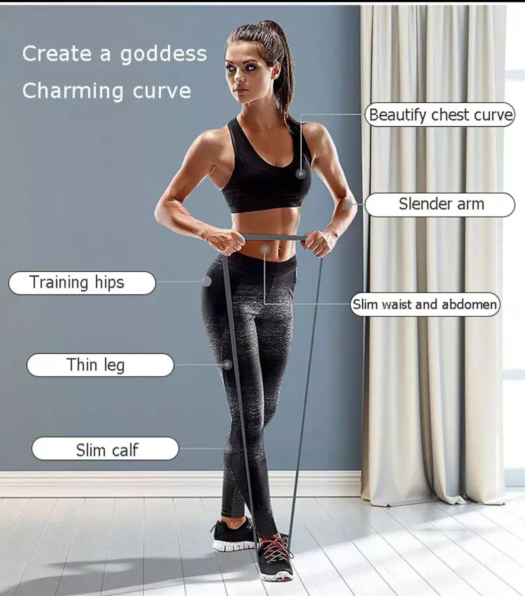Workout Loop Band Pull Up Assist Band Stretch Resistance X 3