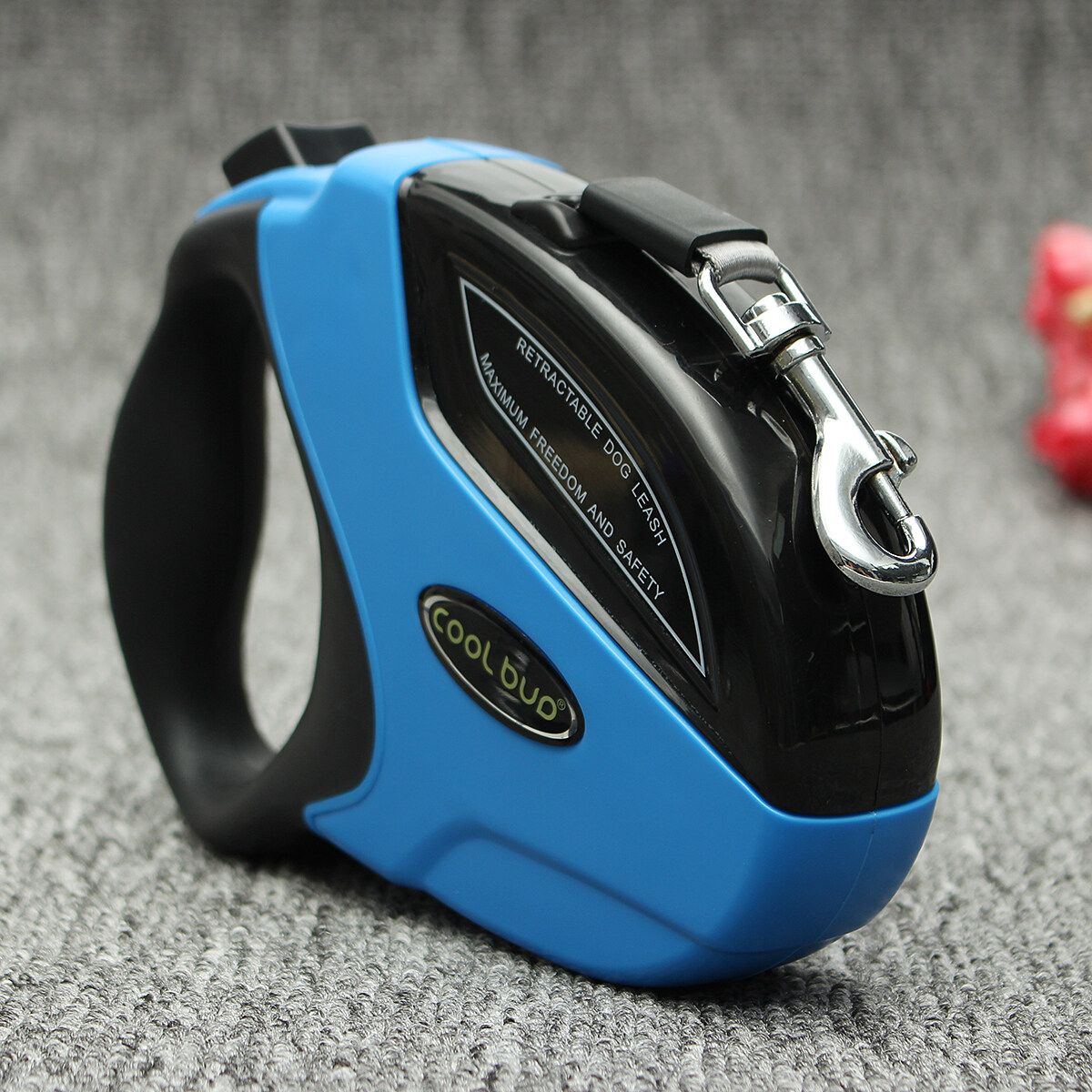 222302061635 COOL BUD GHB Dog Leads Retractable Extendable Dog Lead 5M For 50KG Dogs Red WS Pet Blue