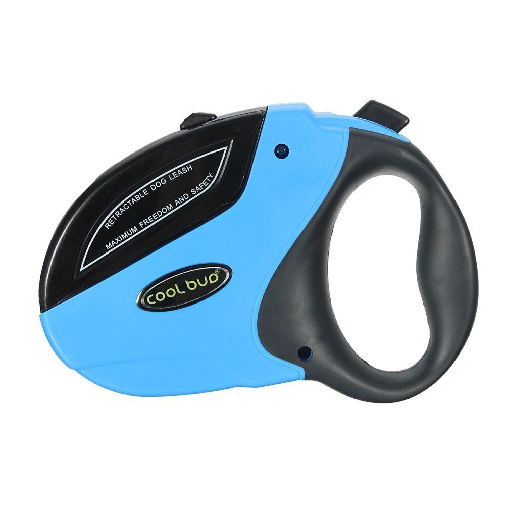 222302061635 COOL BUD GHB Dog Leads Retractable Extendable Dog Lead 5M For 50KG Dogs Red WS Pet Blue
