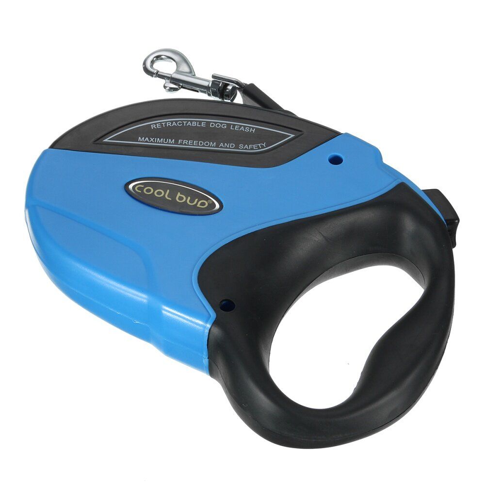 222302061635 COOL BUD GHB Dog Leads Retractable Extendable Dog Lead 5M For 50KG Dogs Red WS Pet Blue