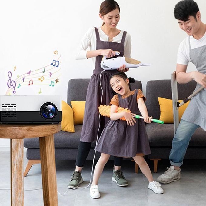 HD 1080P Projector Mini Portable LED Projector