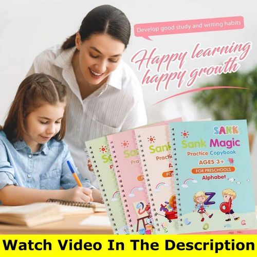 4in1 Sank Magic Practice Copybook Age 3+ For Preschools
