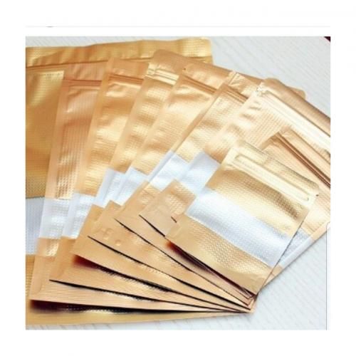 100pcs Resealable Packaging Pouch(Gold)