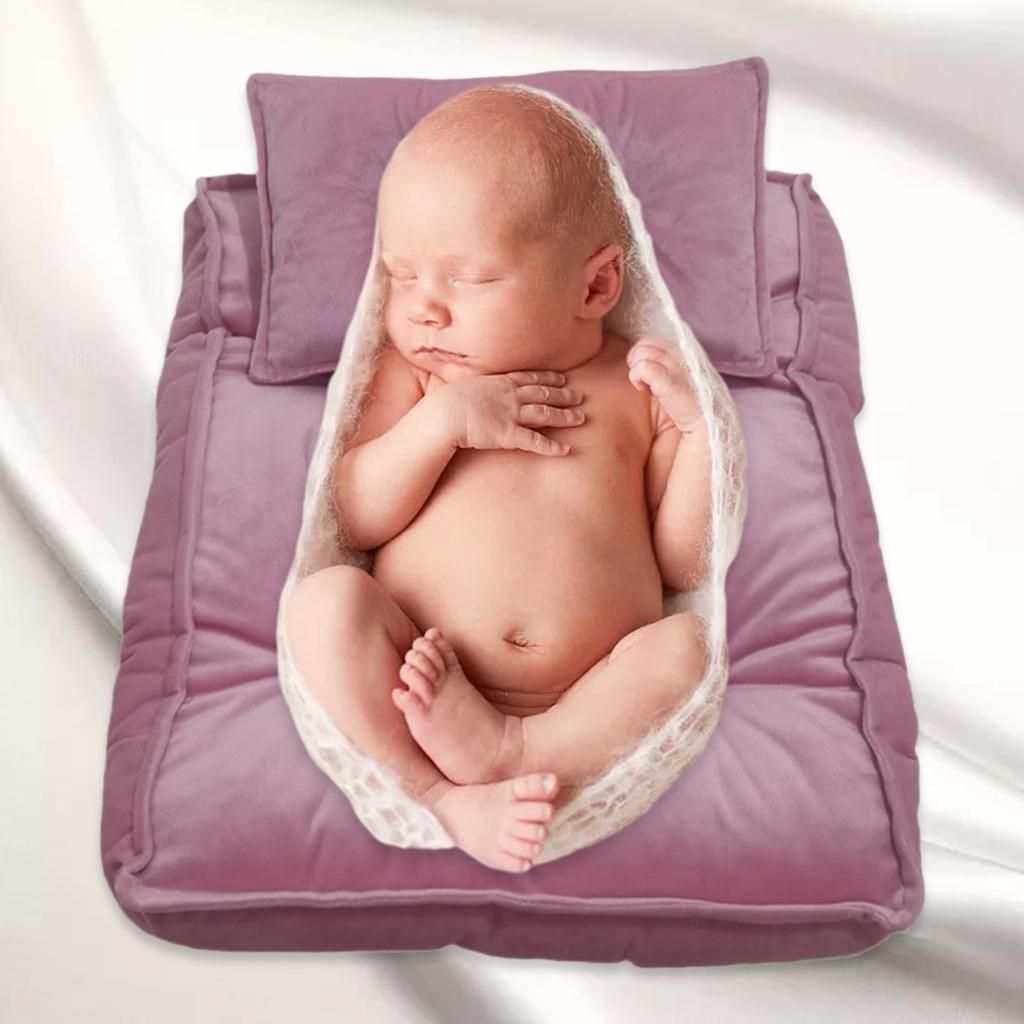 Skin Friendly Flannel Baby Posing Newborn Photography Prop Pink