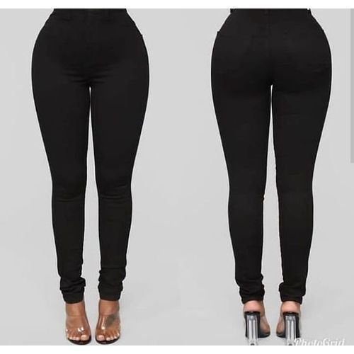 High Waisted Jean For Ladies-Black
