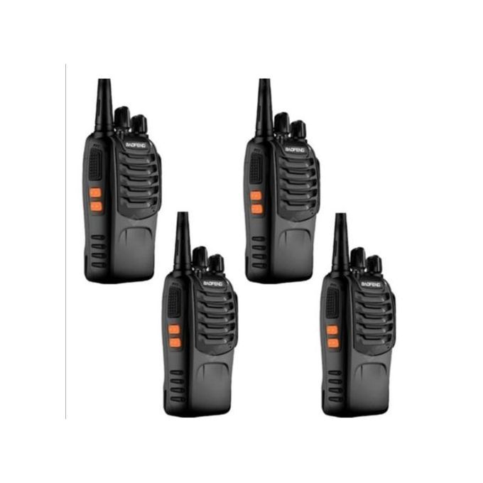 4 Pieces Walkie Talkie BF- 888s Two-Way Radio.