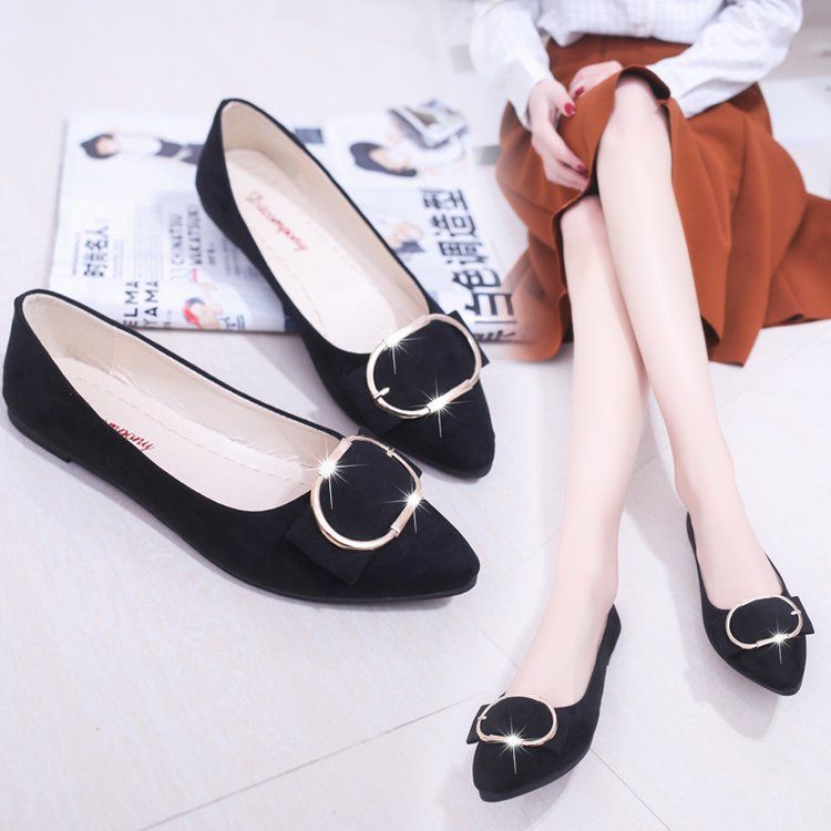Women's Shoes Flats Frosted Classic Sandals Non-Slip Casual Boat Shoes