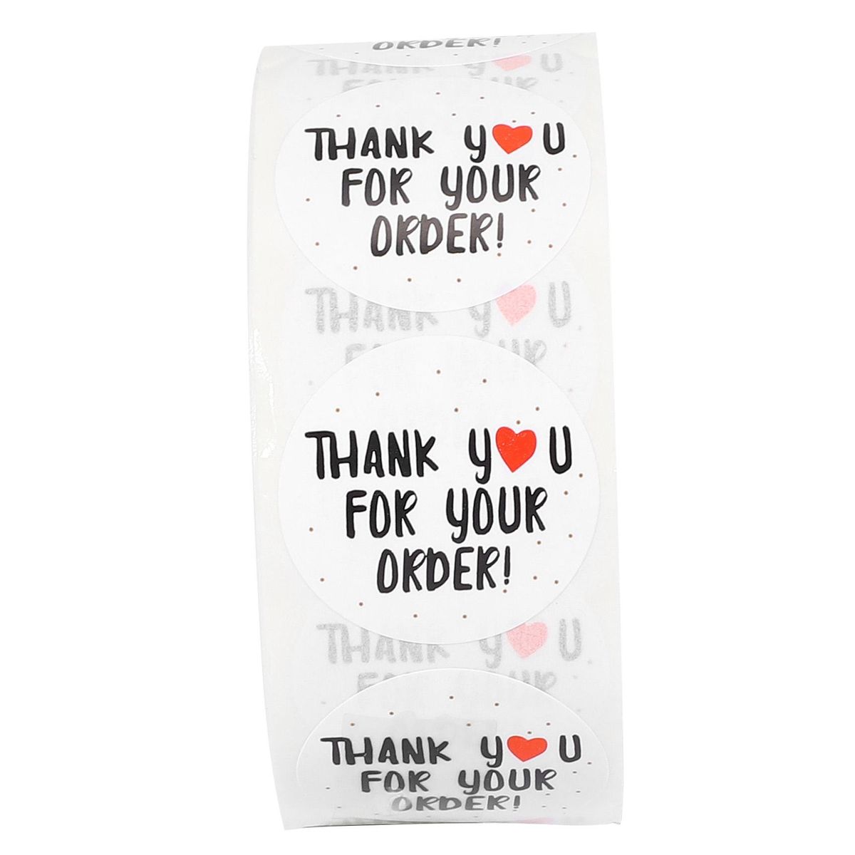 1000Pcs Round Thank You for Your Order Sticker