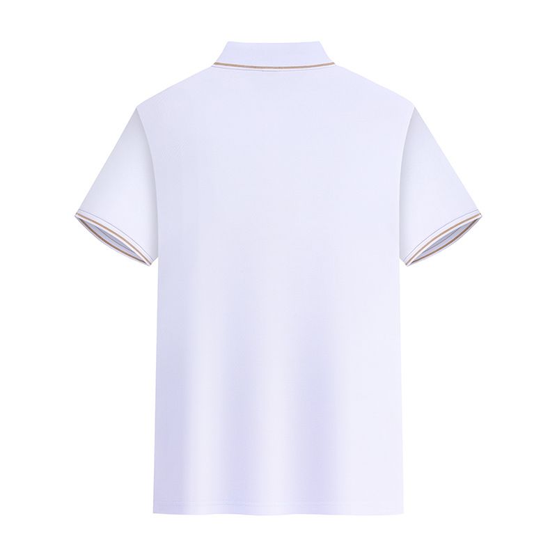 Men Regular Fit Knitted Polo T-Shirt - White