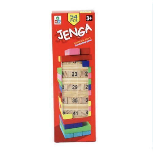 JENGA WOODEN GAME- 54 PCS (BIG SIZE) AND FREE WHOT