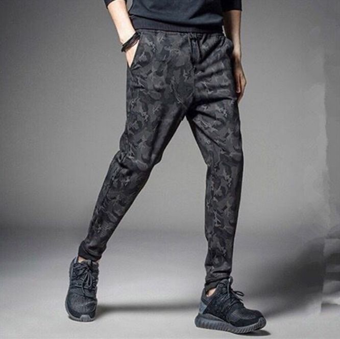 Men's Casual Pants Elastic Sports Pants