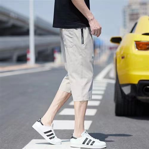 Men's Casual Sports Straight Seven-point Pants