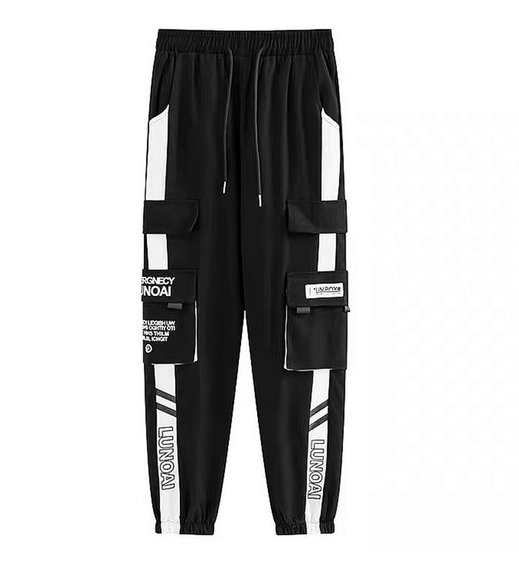 Mens Casual Cargo Trendy Combat Pockets Pants Joggers