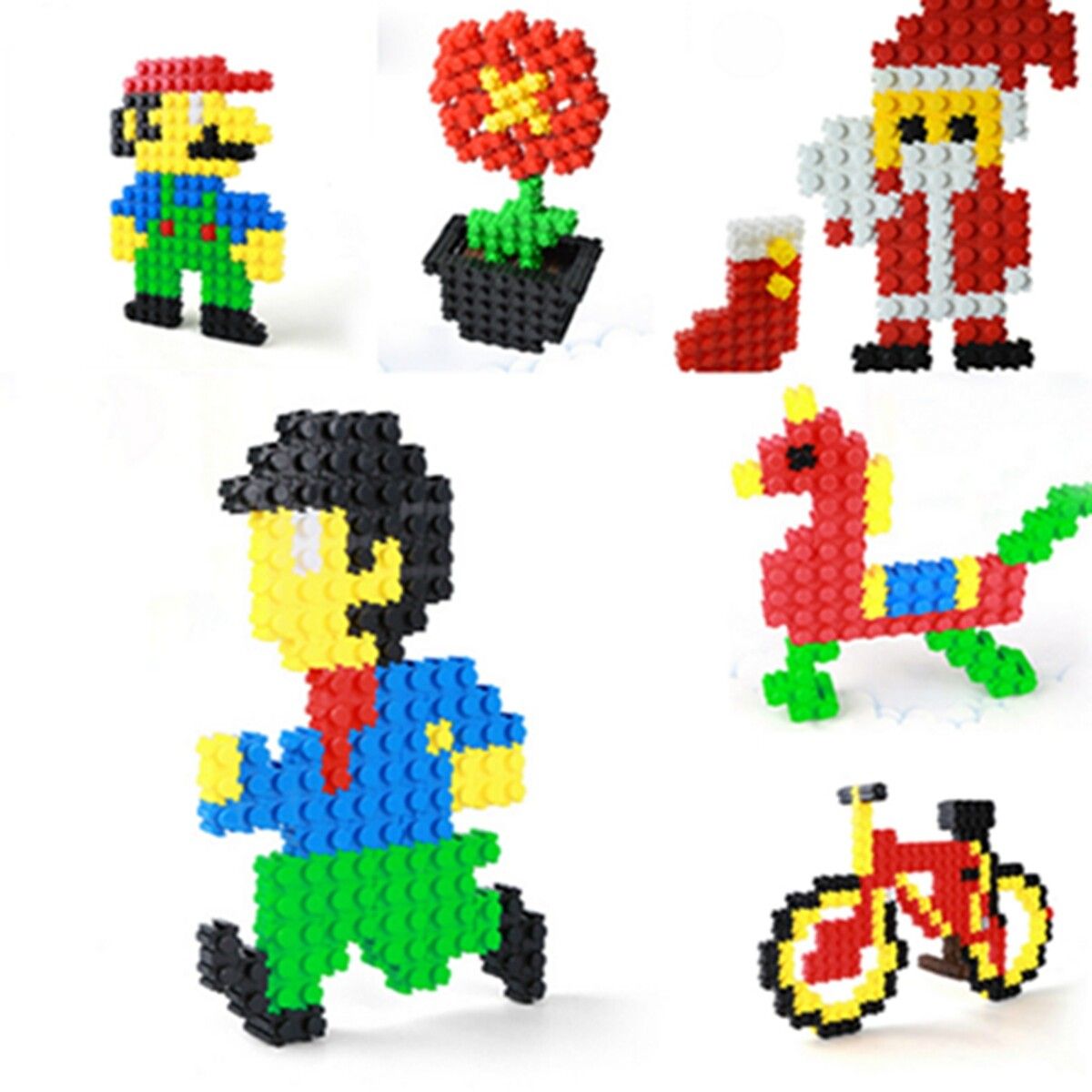 200Pcs Multicolor Variety Blocks Bricks Children Puzzle Education Creative Toy