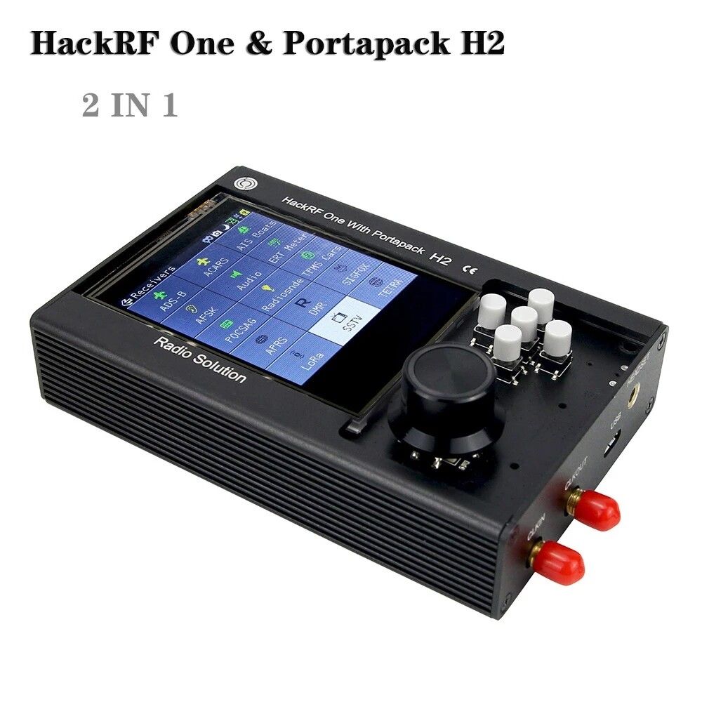2020 New SRD Radio PortaPack H2 And HackRF One SDR Software Defined Radio 1MHz-6GHz Assembled With Data Cable