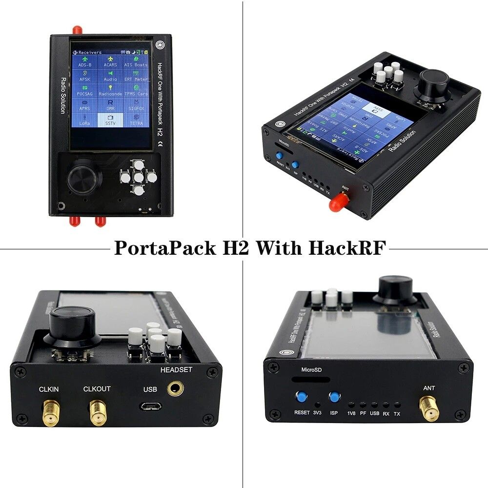 2020 New SRD Radio PortaPack H2 And HackRF One SDR Software Defined Radio 1MHz-6GHz Assembled With Data Cable