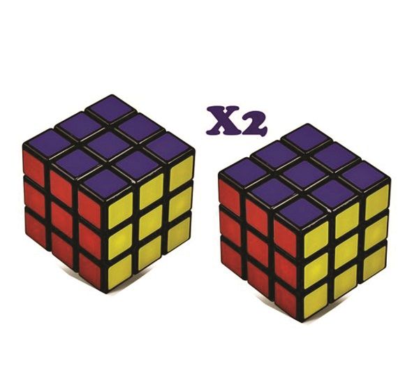 2 Pieces Toy Puzzle Cube 5.7x5.7 High Speed Rotating