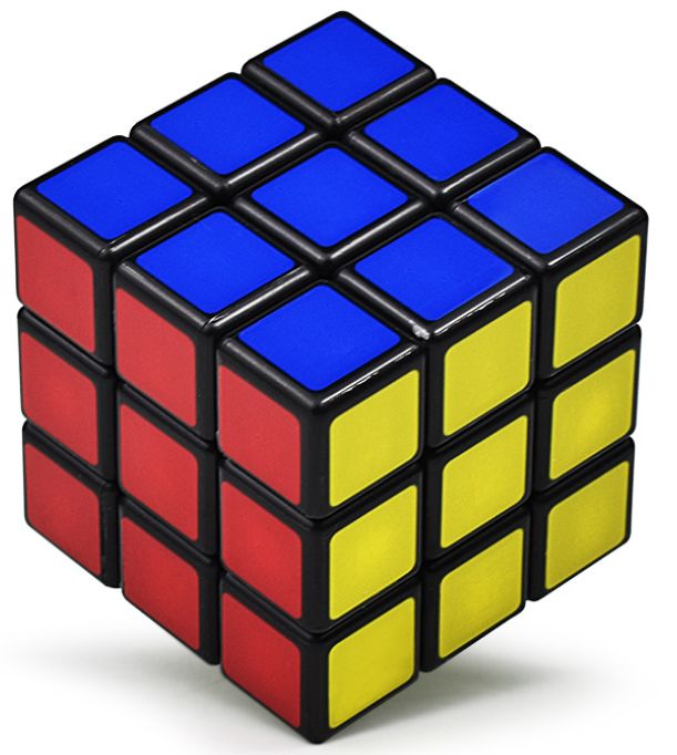 2 Pieces Toy Puzzle Cube 5.7x5.7 High Speed Rotating