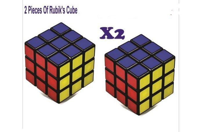 2 Pieces Toy Rubiks Cube  3×3 + 3×3  Puzzle